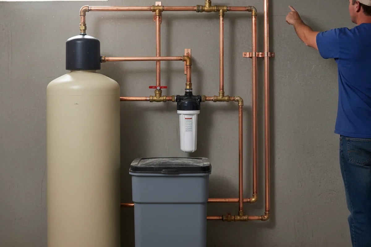 Whole-house water treatment system installed in Hinkle